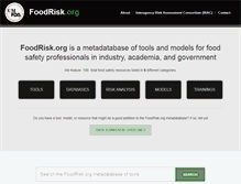 Tablet Screenshot of foodrisk.org